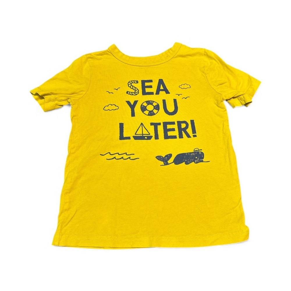 Joe Fresh Yellow Tee with Nautical Theme